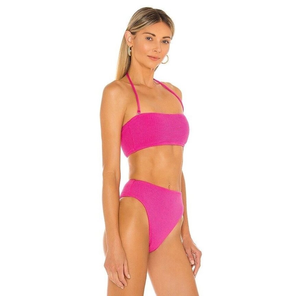 NWT $68 Seafolly Women's Pink Sea Dive Tube Bikini Top Swimwear Size 8 - Picture 3 of 5